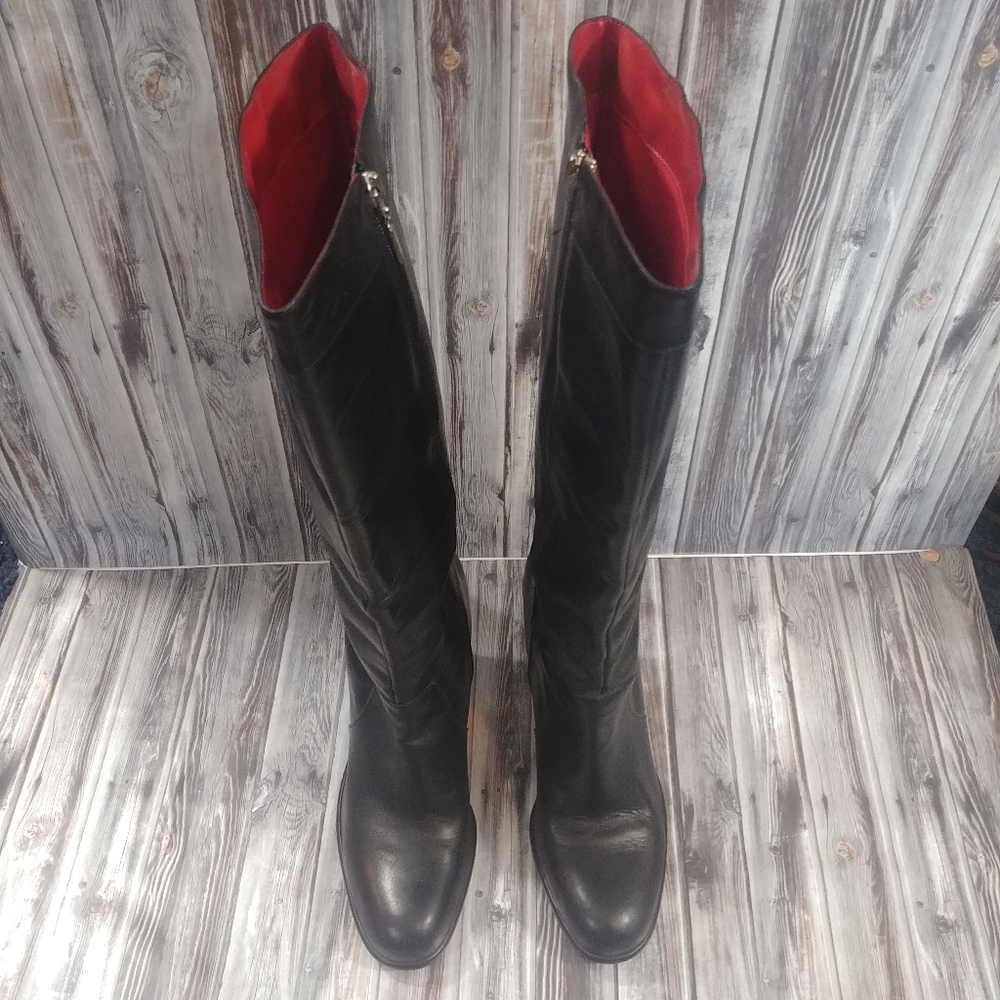 Tommy Hilfiger Tall Leather Heel Boot